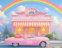 Load image into Gallery viewer, The Boutique Calendar 2026 ** PRINTED WALL CALENDAR **
