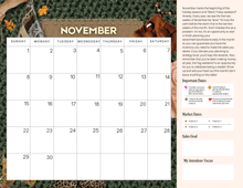 Load image into Gallery viewer, The Boutique Calendar 2026 ** PRINTED WALL CALENDAR **
