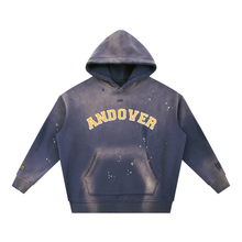 Load image into Gallery viewer, Vintage Washed Frayed Fleece Hoodie
