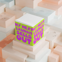 Load image into Gallery viewer, My Next Launch Sells Out Note Cube

